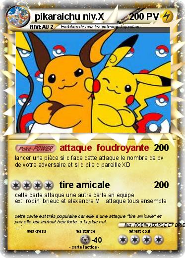 Pokemon pikaraichu niv.X