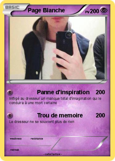 Pokemon Page Blanche