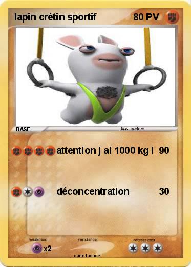 Pokemon lapin crétin sportif