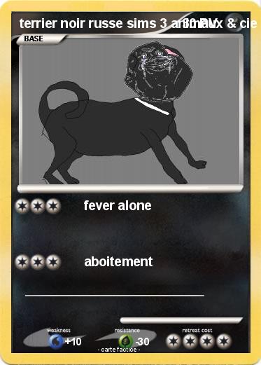 Pokemon terrier noir russe sims 3 animaux & cie