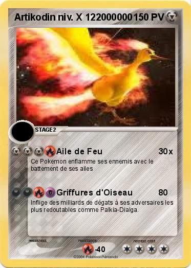 Pokemon Artikodin niv. X 122000000