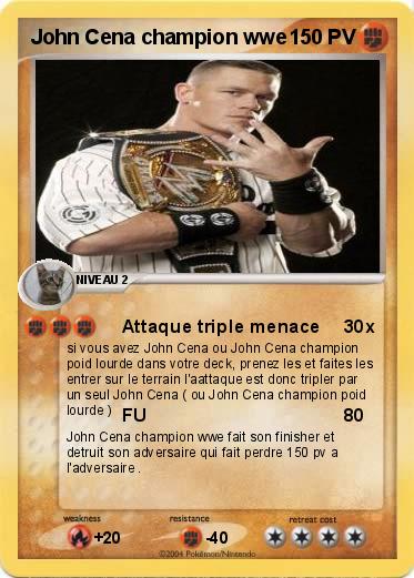 Pokemon John Cena champion wwe