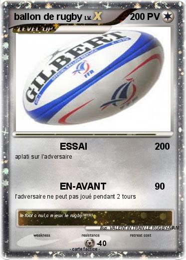 Pokemon ballon de rugby