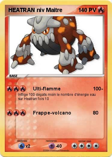 Pokemon HEATRAN niv Maitre