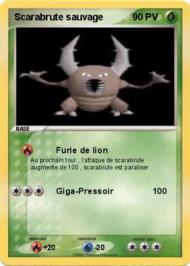 Pokemon Scarabrute sauvage