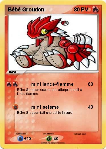 Pokemon Bébé Groudon