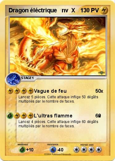 Pokemon Dragon éléctrique   nv  X 