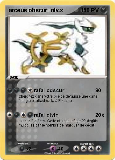 Pokemon arceus obscur  niv.x