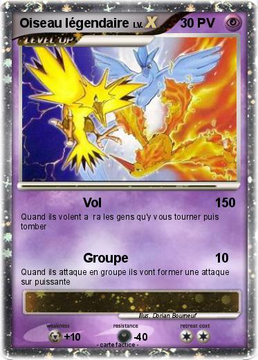 Pokemon Oiseau légendaire