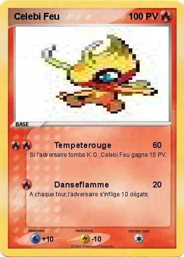 Pokemon Celebi Feu