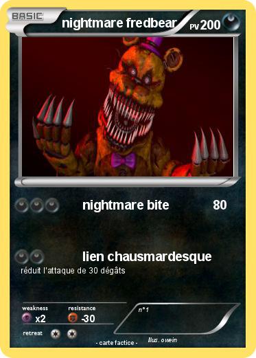 Pokemon nightmare fredbear