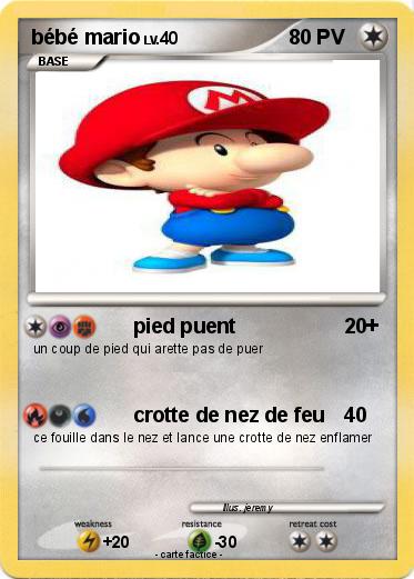 Pokemon bébé mario