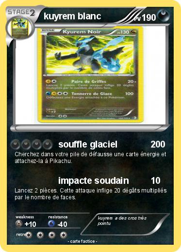 Pokemon kuyrem blanc