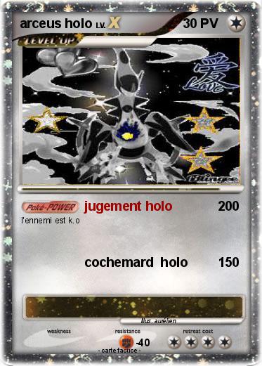 Pokemon arceus holo