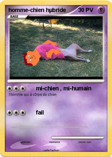 Pokemon homme-chien hµbride