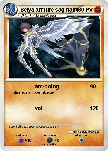 Pokemon Seiya armure sagittaire