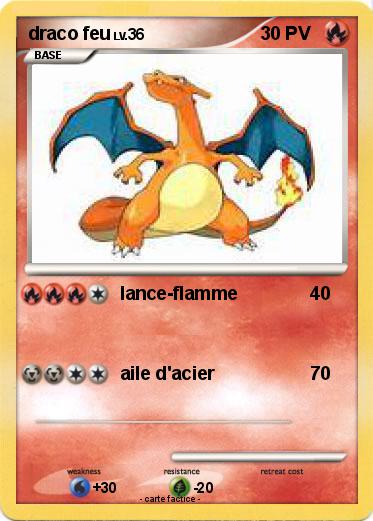 Pokemon draco feu