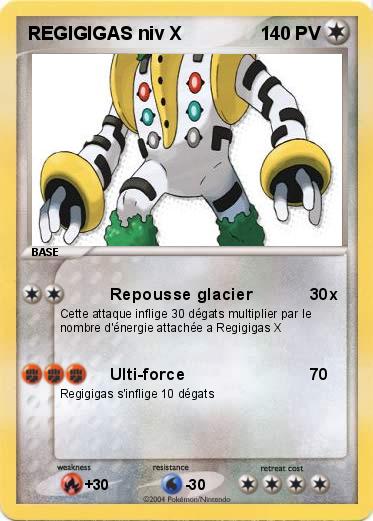 Pokemon REGIGIGAS niv X