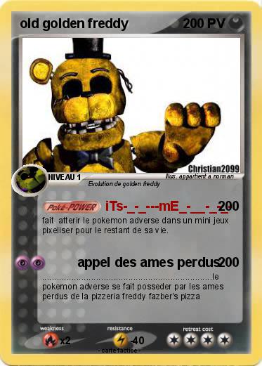 Pokemon old golden freddy