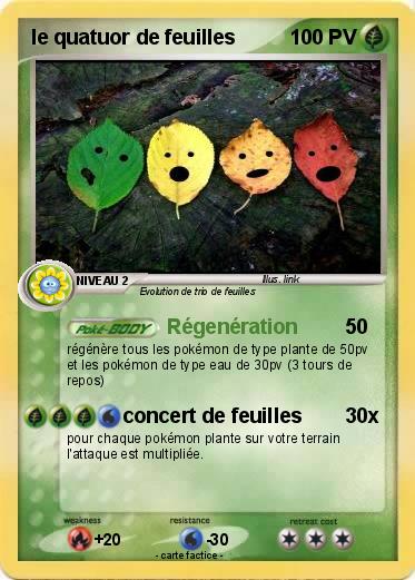 Pokemon le quatuor de feuilles