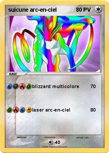 Pokemon suicune arc-en-ciel