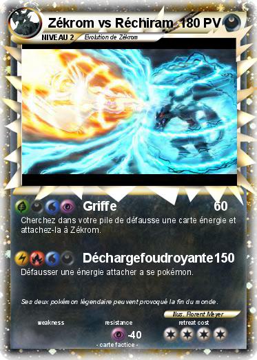 Pokemon Zékrom vs Réchiram