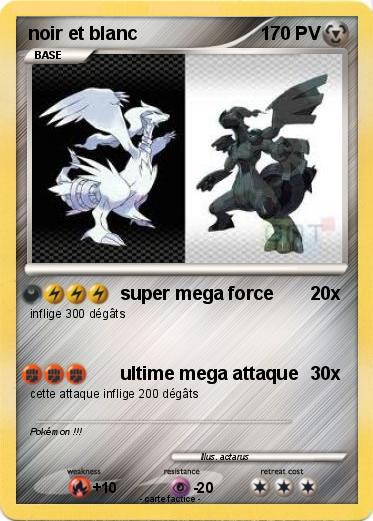 Pokemon noir et blanc