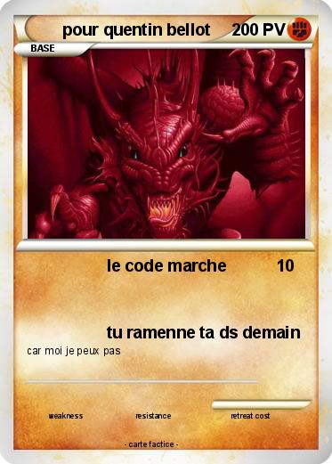 Pokemon pour quentin bellot