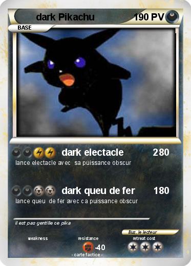 Pokemon dark Pikachu