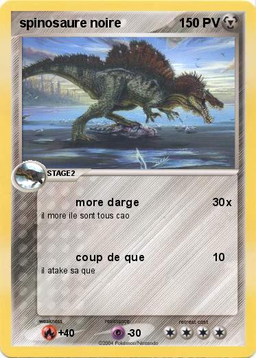 Pokemon spinosaure noire