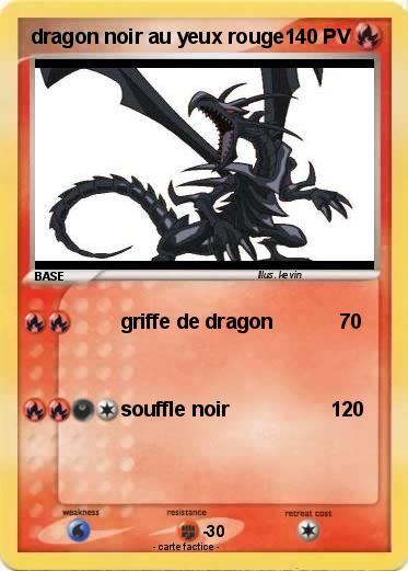 Pokemon dragon noir au yeux rouge