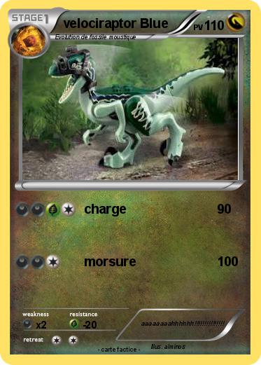 Pokemon velociraptor Blue