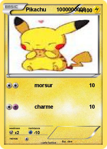 Pokemon Pikachu       1000000000