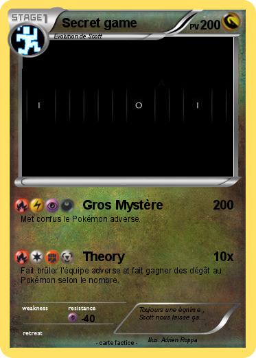 Pokemon Secret game