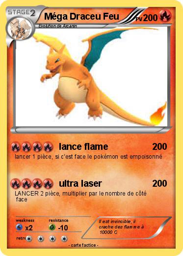 Pokemon Méga Draceu Feu