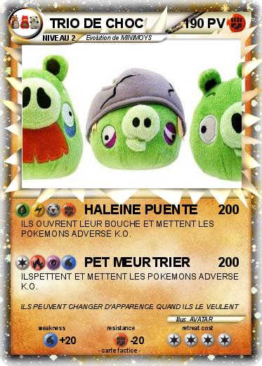 Pokemon TRIO DE CHOC