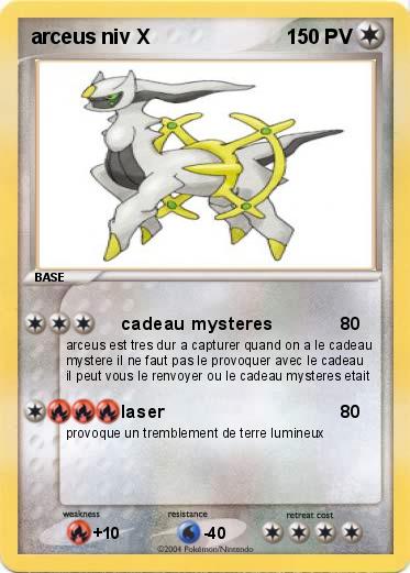 Pokemon arceus niv X