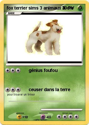 Pokemon fox terrier sims 3 animaux & cie
