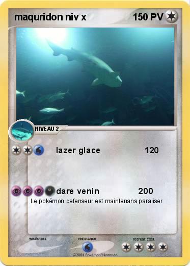 Pokemon maquridon niv x                                                       1
