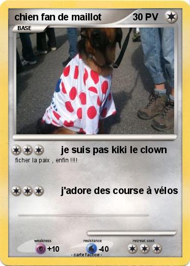 Pokemon chien fan de maillot