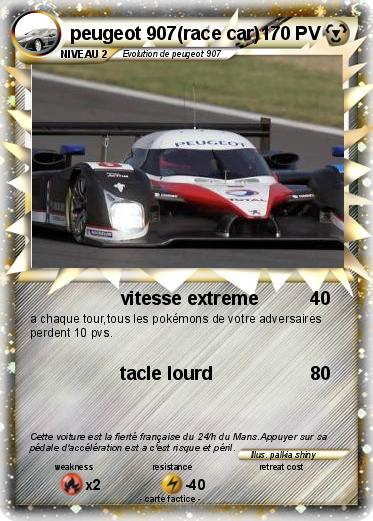 Pokemon peugeot 907(race car)