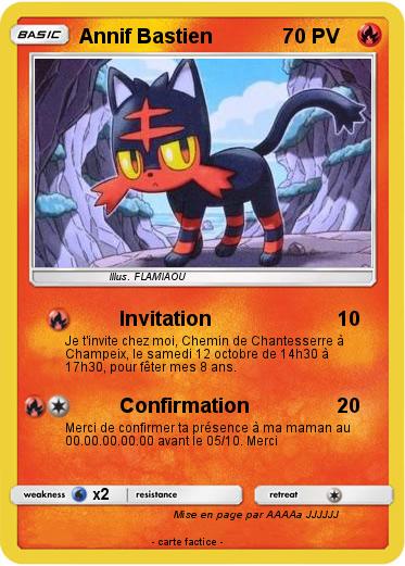 Pokemon Annif Bastien