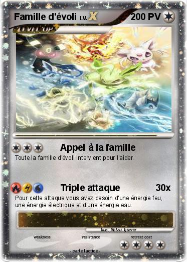 Pokemon Famille d'évoli