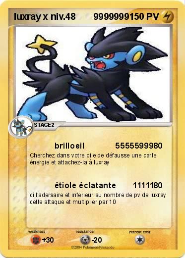 Pokemon luxray x niv.48       9999999