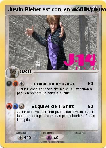 Pokemon Justin Bieber est con, en voici la preuve!
