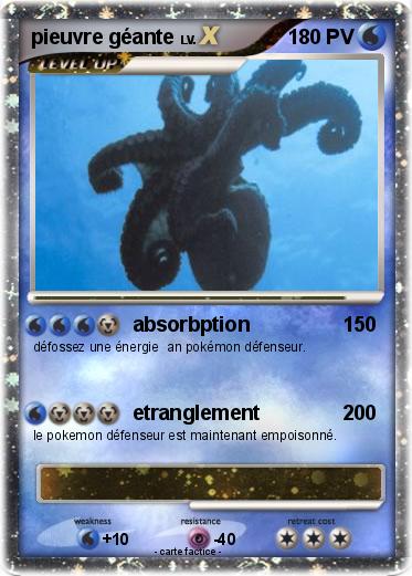 Pokemon pieuvre géante