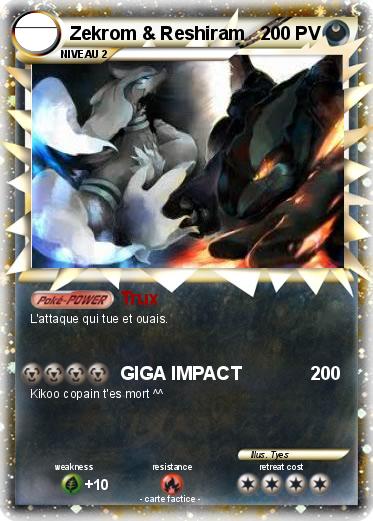 Pokemon Zekrom & Reshiram