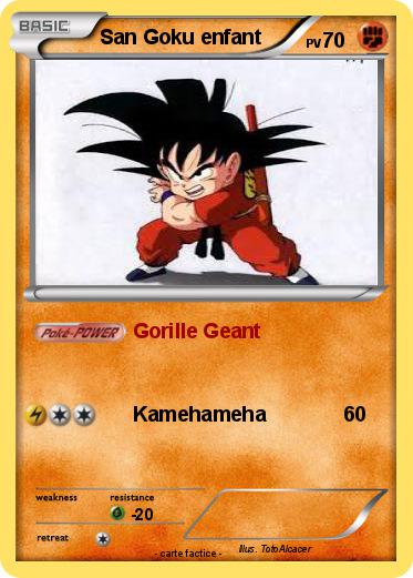 Pokemon San Goku enfant
