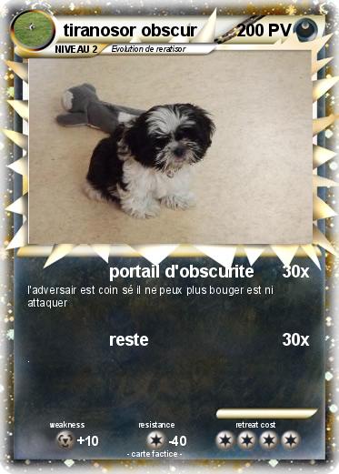 Pokemon tiranosor obscur