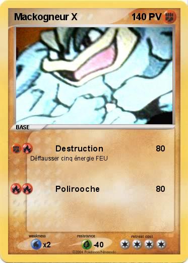 Pokemon Mackogneur X